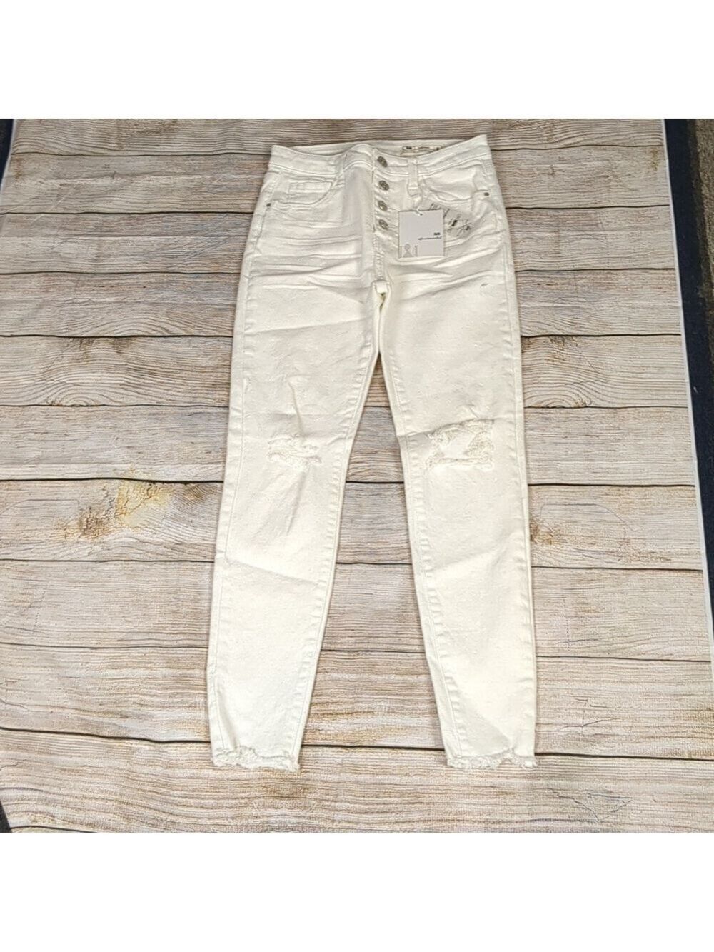 I & M Kylie Skinny High Waist Distressed  Jeans Size 5